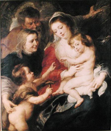 The Holy Family with St. Elizabeth and the Infant St. John the Baptist von Peter Paul Rubens