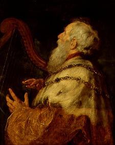 König David, die Harfe spielend. von Peter Paul Rubens