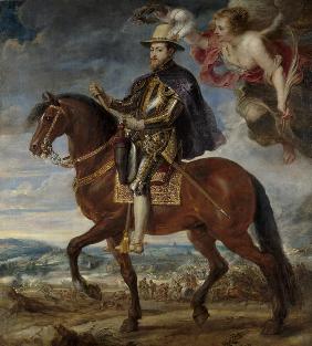 König Philipp II. von Spanien (1527-1598) zu Pferde 1628