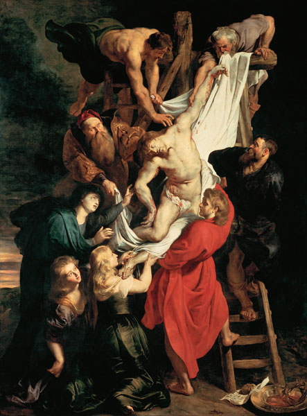 Kreuzabnahme-Triptychon, Mitteltafel -- Kreuzabnahme von Peter Paul Rubens