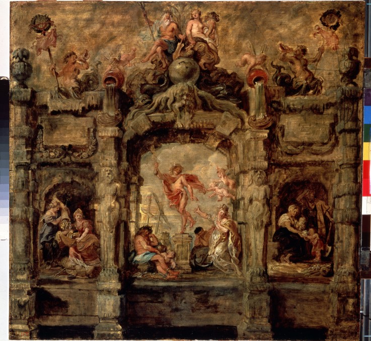 Merkur verlässt Antwerpen von Peter Paul Rubens