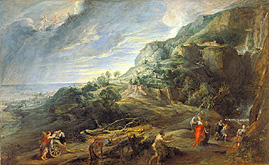 Odysseus auf der Insel Feaci. von Peter Paul Rubens