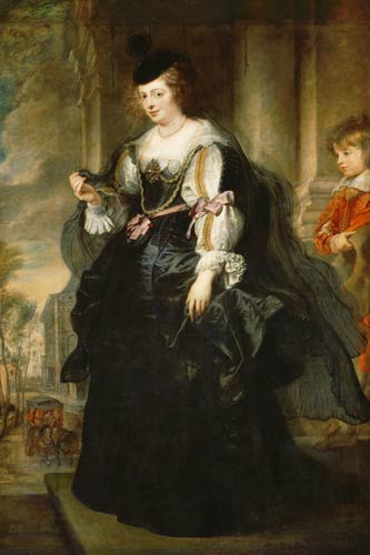 Bildnis der Helene Fourment, stehend. von Peter Paul Rubens