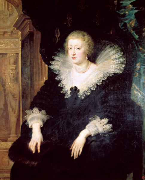 Portrait of Anne of Austria (1601-66) Infanta of Spain, Queen of France and Navarre von Peter Paul Rubens
