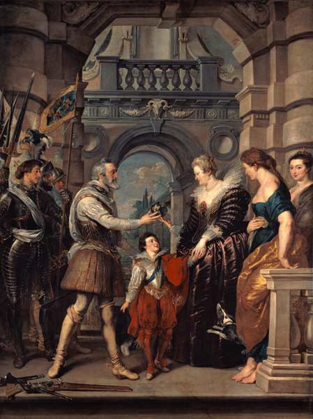 Medici-Zyklus: Die Übergabe der Regentschaft, 20.03.1610 von Peter Paul Rubens