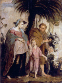 Die Rückkehr der Hl.Familie aus Ägypten von Peter Paul Rubens