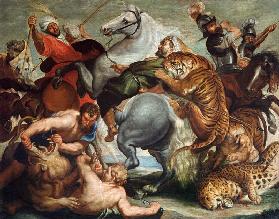 Die Tiger- und Löwenjagd 1616