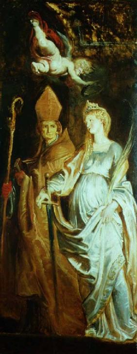 St. Catherine of Alexandria and St. Eligius (panel)