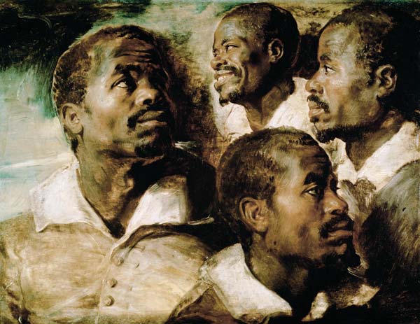Studien des Kopfes eines Schwarzen Mannes von Peter Paul Rubens