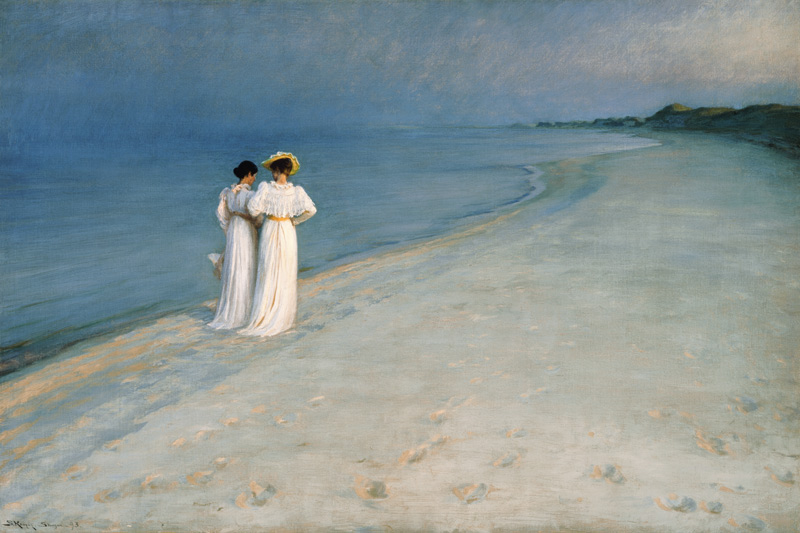 Sommerabend am Skagen Südstrand (Vollbild) von Peder Severin Krøyer