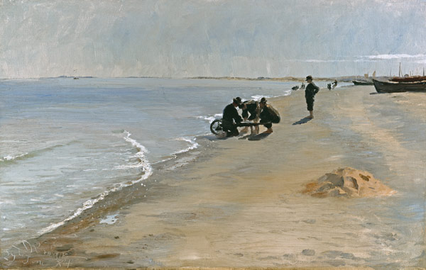Südstrand bei Skagen von Peder Severin Krøyer