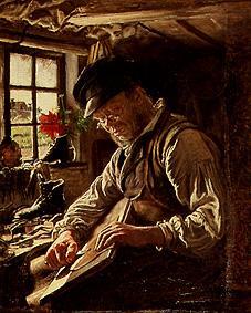 Alter Schuhmacher in Arildsleje von Peder Severin Krøyer