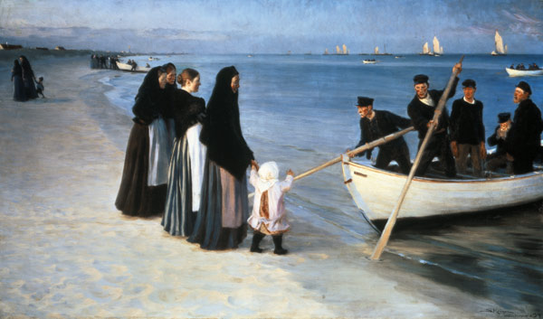 Ausfahrt der Fischer (Skagen) von Peder Severin Krøyer