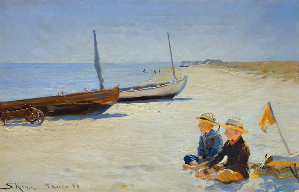 Jungen am Strand von Skagen von Peder Severin Krøyer