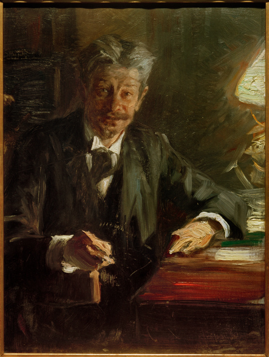 Porträt des Kritikers und Schriftstellers Georg Brandes von Peder Severin Krøyer