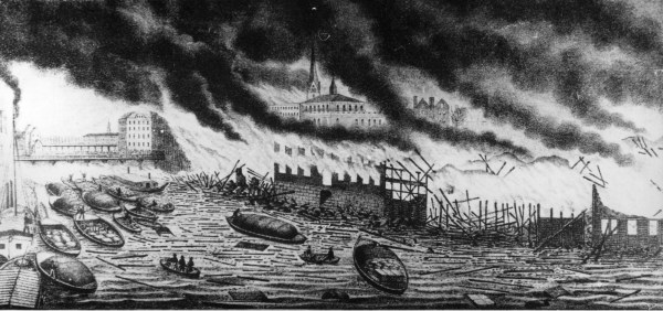 Hamburg, Brand 1842 von Peter Suhr