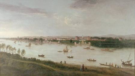 The Royal Hospital from the south bank of The River Thames von Peter Tillemans