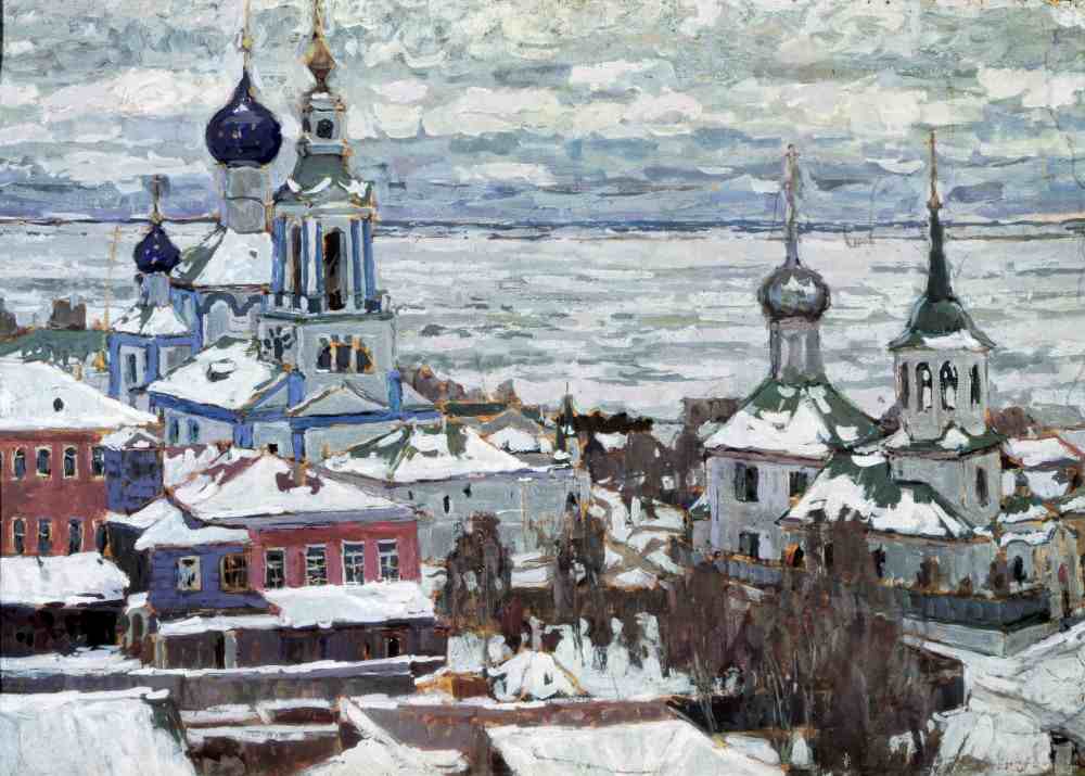 Rostow im Winter von Petr Ivanovic Petrovichev