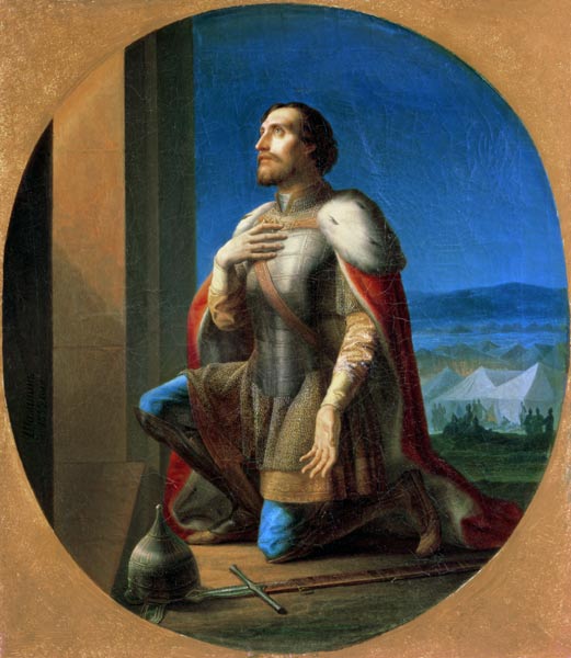 Alexander Nevsky (1220/1-65) Prince of Novgorod, Grand Duke of Vladimir von Petr Mikhailovich Shamshin