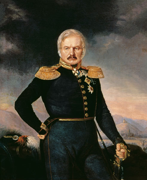 Portrait of General Alexei Ermolov (1816-27) von Petr Zakharovich Zakharov-Chechenets