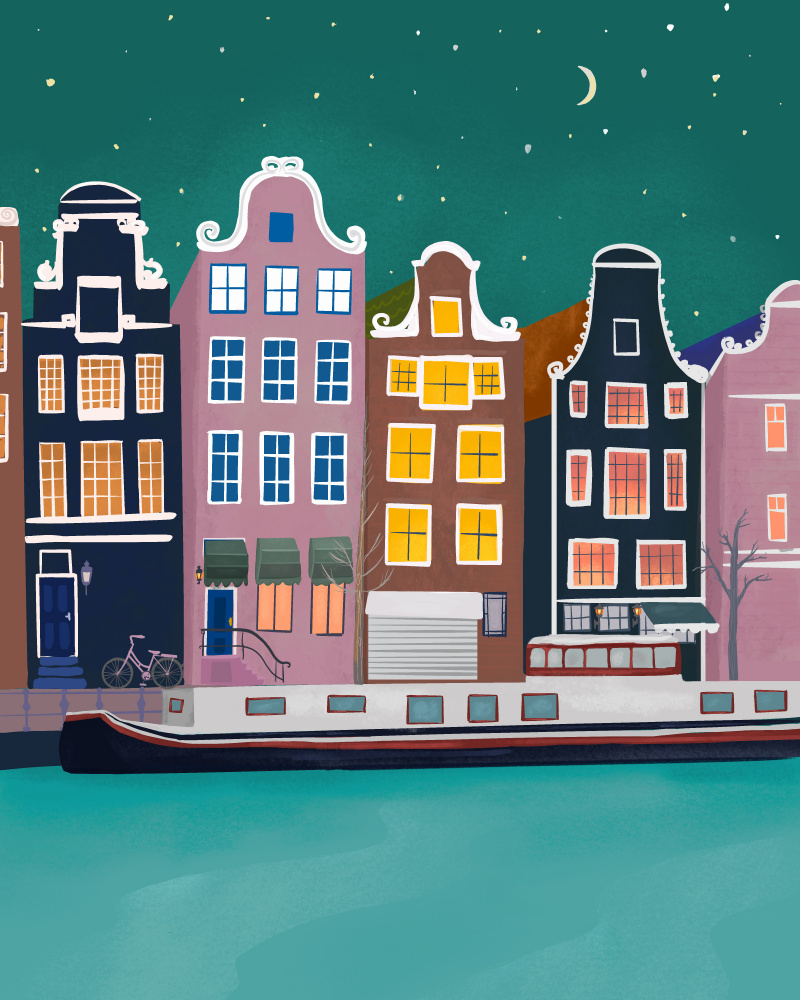 Amsterdam bei Nacht von Petra Lizde