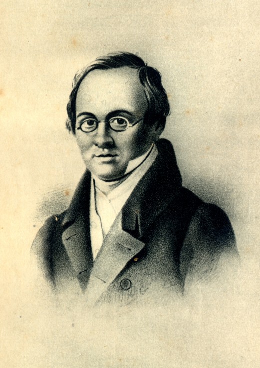 Porträt des Dichters Anton A. Delwig (1798-1831) von P.F. Borel