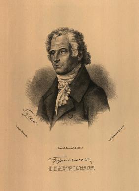 Porträt des Komponisten Dmitri Bortnjanski (1751-1825) 1865