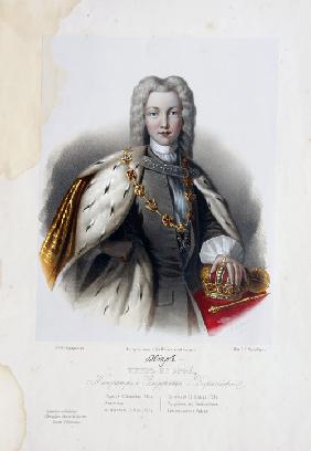 Porträt des Zaren Peter II. (1715-1730)