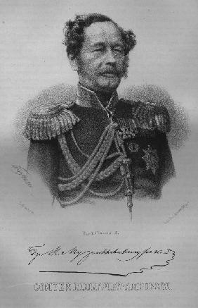 Porträt von Graf Nikolai Nikolajewitsch Murawjow-Amurski (1809-1881) 1865
