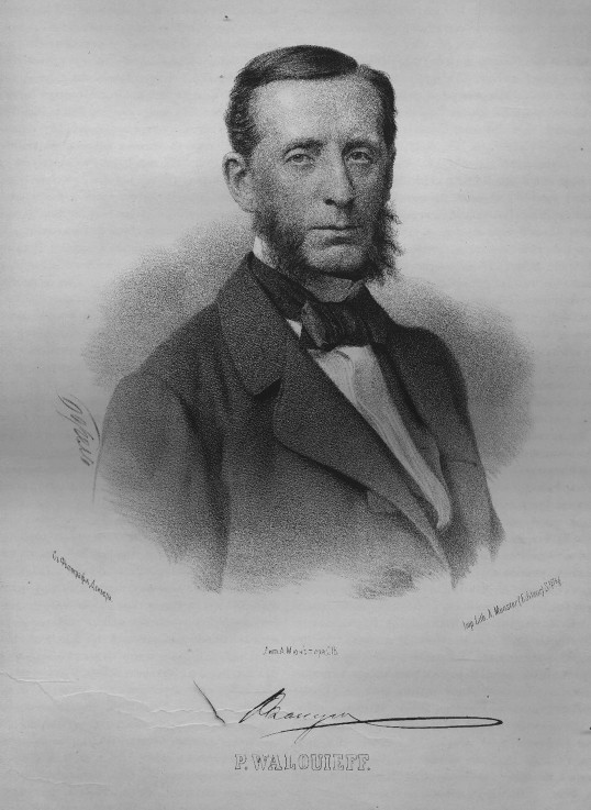 Porträt von Graf Pjotr Alexandrowitsch Walujew (1815-1890) von P.F. Borel