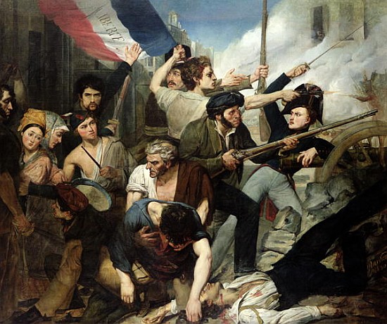 Scene of the 1830 Revolution von Philibert Rouviere