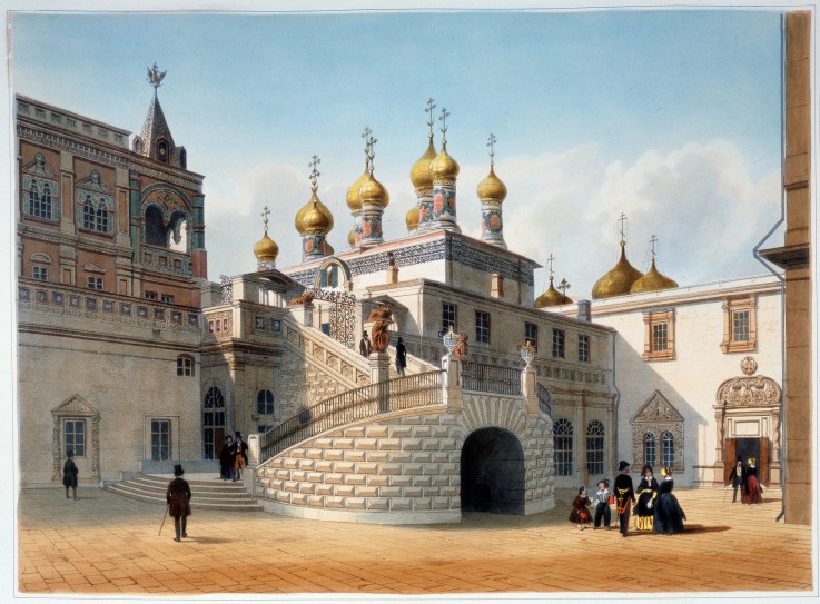 Blick auf die Bojaren-Plattform des Terem-Palastes im Moskauer Kreml von Philippe Benoist