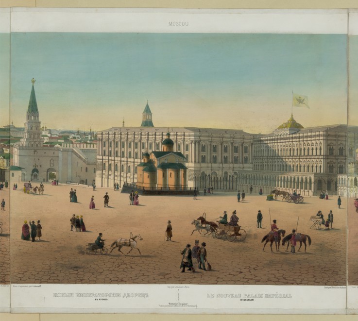 Der Große Kremlpalast (aus dem Panoramabild bestehend aus zehn Einzelbildern) von Philippe Benoist