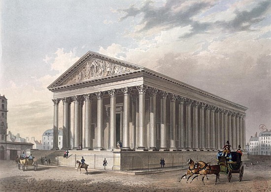 Exterior view of the Madeleine, Paris von Philippe Benoist