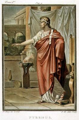 Pyrrhus, costume for 'Andromache' by Jean Racine, from Volume I of 'Research on the Costumes and The von Philippe Chery