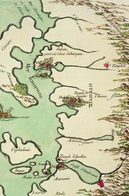 Map of Epirus for 'Andromache' by Jean Racine, from Volume I of 'Research on the Costumes and Theatr