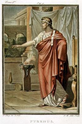 Pyrrhus, costume for 'Andromache' by Jean Racine, from Volume I of 'Research on the Costumes and The 18th