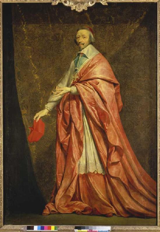 Bildnis des Kardinals Richelieu. von Philippe de Champaigne