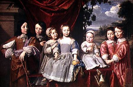 The Habert de Montmort Children von Philippe de Champaigne
