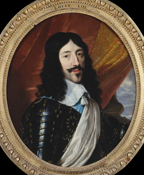 Louis XIII / Painting by Champaigne von Philippe de Champaigne