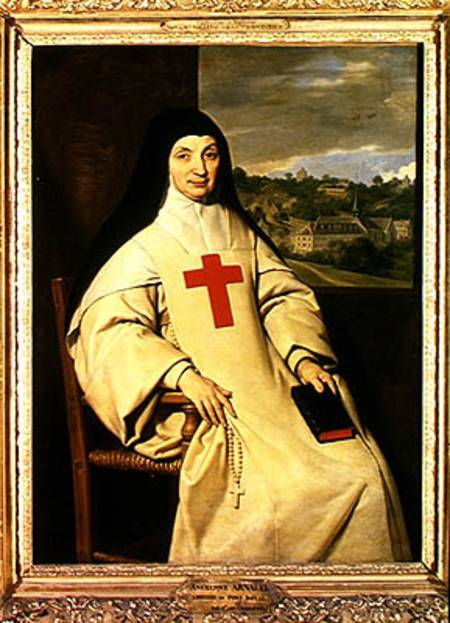 Mother Angelique Arnauld (1591-1661) Abbess of Port-Royal von Philippe de Champaigne
