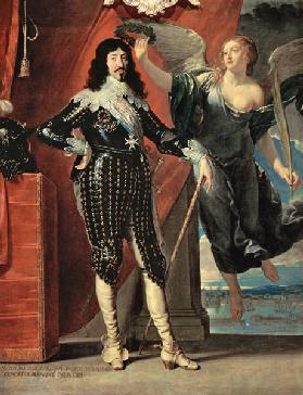 Louis XIII. wird von der Viktoria gekrönt.