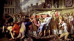 Die Überführung der Körper der hll. Gervais und Protais von Philippe de Champaigne