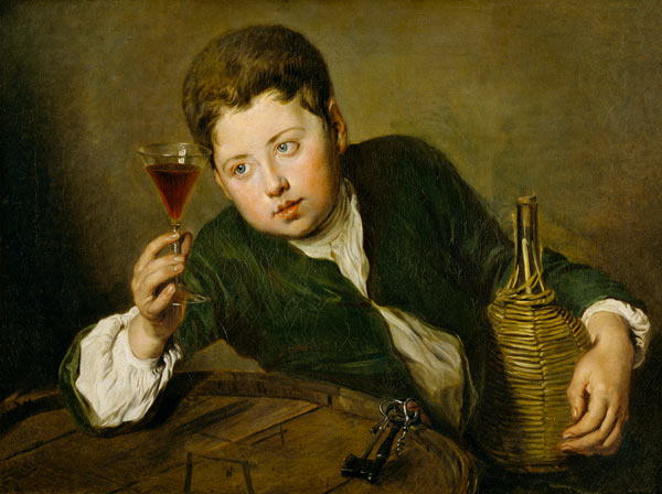 Der junge Weinkoster von Philippe Mercier