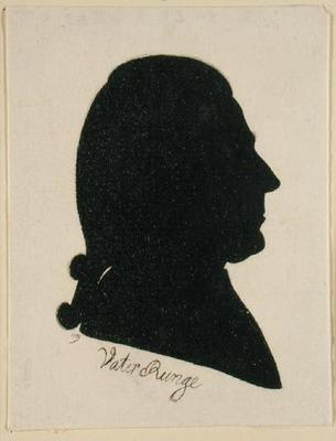 Daniel Nicolaus Runge (Father Runge), 1789 (Indian ink on paper) von Phillip Otto Runge