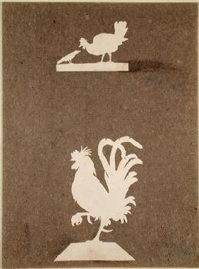 Farmyard birds (collage on paper) 1637