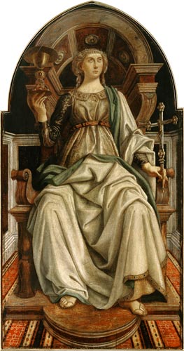 Faith, from a series of panels depicting the Virtues designed for the Council Chamber of the Merchan von Piero del Pollaiuolo