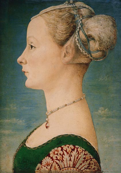 Bildnis einer jungen Frau im Profil von Piero del Pollaiuolo