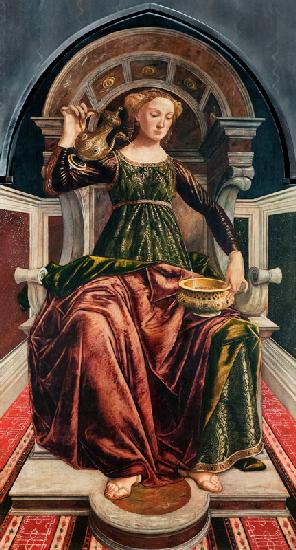 Temperance, from a series of panels depicting the Virtues designed for the Council Chamber of the Me 1469