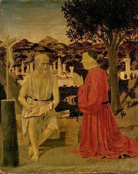St. Jerome and a Devotee, c.1450 (tempera on panel) 1909